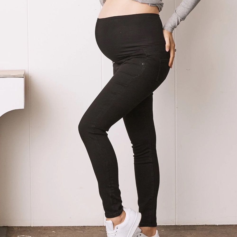 Maternity Black Skinny Ponte Pants
